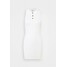 Missguided Petite COLLAR BUTTON MINI DRESS Sukienka etui white M0V21C0JF