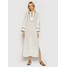 Tory Burch Sukienka plażowa Color-Blocked 84553 Biały Regular Fit