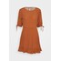 Cotton On LUCIE SLEEVE MINI DRESS Sukienka letnia amy mid brown C1Q21C015