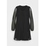 Evans BLACK SPOT TIERED DRESS Sukienka letnia black EW221C0D0