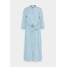 Moss Copenhagen JAINA 3/4 DRESS Sukienka jeansowa light blue wash M0Y21C06O