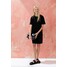 H&M Bawełniana sukienka T-shirtowa 0841434018 Czarny