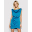 Guess Sukienka koktajlowa W1GK42 RD461 Niebieski Slim Fit