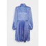 Closet CLOSET HIGH NECK PLEATED DRESS Sukienka koktajlowa blue CL921C0R9