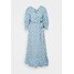 Diane von Furstenberg ULRICA LONG Długa sukienka light blue DF221C086