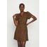 Madewell WRAP DRESS IN LEOPARD Sukienka letnia brown M3J21C02U