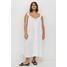 H&M H&M+ Sukienka z falbanami 0978329004 Biały