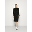 Marc O'Polo DRESS LONGSLEEVE COLLAR WITH Sukienka dzianinowa black MA321C0NA