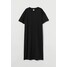 H&M Sukienka typu T-shirt 0954938008 Czarny