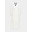 Marc O'Polo DENIM DRESS WRAP LOOK LONGSLEEVE Długa sukienka scandinavian white OP521C04Z
