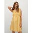 Mango Sukienka letnia Mina 17050172 Żółty Regular Fit