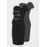 Anna Field MAMA 2 PACK Sukienka z dżerseju mottled dark grey/black EX429F041