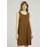 TOM TAILOR MIT RÜCKENDETAIL Sukienka letnia caramel brown TO221C0LU