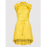 Rinascimento Sukienka koszulowa CFC0017910002 Żółty Regular Fit