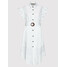 Rinascimento Sukienka koszulowa CFC0017915002 Biały Regular Fit