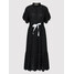 Rinascimento Sukienka codzienna CFC0103617003 Czarny Regular Fit