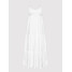 Rinascimento Sukienka letnia CFC0017921002 Biały Relaxed Fit