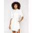 TwinSet Sukienka z imitacji skóry 211TT2020 Biały Slim Fit