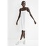 H&M Bawełniana sukienka 0988912002 Biały