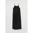 H&M Długa sukienka bez rękawów 0958130008 Czarny
