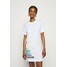 Love Moschino Sukienka z dżerseju optical white LO921C06B