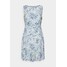 Lauren Ralph Lauren Petite XAMIRA SLEEVELESS DAY DRESS Sukienka letnia col cream/blue/multi LAR21C03E