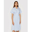 Rinascimento Sukienka koszulowa CFC0017854002 Niebieski Regular Fit