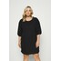 CAPSULE by Simply Be PUFF SLEEVE SHIFT DRESS Sukienka letnia black CAS21C02G