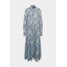 YAS Tall YASSANTOS LONG SHIRT DRESS Długa sukienka dusk blue/santos print YA021C059