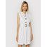 Rinascimento Sukienka codzienna CFC0103746003 Biały Regular Fit