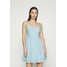 Hollister Co. BARE SHORT DRESS Sukienka letnia light blue H0421C03X