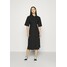 Monki Sukienka koszulowa black solid MOQ21C0AC