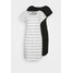 Vero Moda Tall VMAPRIL SHORT DRESS 2 PACK Sukienka z dżerseju black/snow white/dazzling blue VEB21C04H