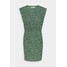 ONLY ONLJESSY SHOULDERPAD DRESS Sukienka z dżerseju balsam green/black ON321C29J