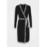 KARL LAGERFELD WRAP DRESS Sukienka dzianinowa black K4821C042