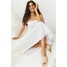 H&M Sukienka z marszczeniem 0985777008 Biały