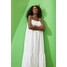 H&M Długa sukienka z popeliny 0965554004 Biały