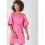 Next PUFF SLEEVE SQUARE NECK Sukienka koszulowa pink NX321C1FA