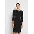 Lauren Ralph Lauren MID WEIGHT DRESS TRIM Sukienka etui black L4221C116