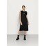 Calvin Klein Jeans KNOTTED T-SHIRT DRESS Sukienka z dżerseju black C1821C084