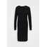 Marc O'Polo HEAVY KNIT DRESS LONGSLEEVE ROUND NECK Sukienka dzianinowa black MA321C0J9