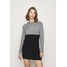 ONLY ONLLILLO DRESS Sukienka dzianinowa medium grey melange/black ON321C0SK