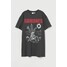 H&M Sukienka T-shirtowa 0929268004 Ciemnoszary/Ramones