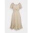 Cotton On Petite WOVEN SHORT SLEEVE MIDI CORSET DRESS Sukienka letnia latte C6A21C000