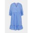 Marc O'Polo DENIM DRESS WRAP OPTIC RUFFLE HEM Sukienka letnia intense blue OP521C04O