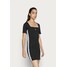 Calvin Klein Jeans SQUARE NECK DRESS Sukienka z dżerseju black C1821C08M