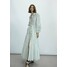 Massimo Dutti STREIFEN Długa sukienka white M3I21C0FX