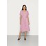 Tommy Hilfiger REGULAR MIDI WRAP DRESS Sukienka z dżerseju pink TO121C0I3