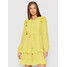 TwinSet Sukienka codzienna 212TP2502 Żółty Regular Fit