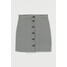 H&M Krótka spódnica z diagonalu 0884750002 Czarny/Krata gingham